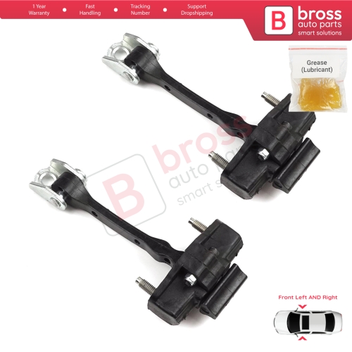 2 Pieces Front Door Hinge Stop Check Strap Limiter for Citroen C4 Cactus 2014-On 9801290780