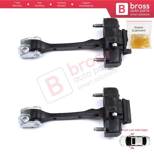 2 Pieces Front Door Hinge Stop Check Strap Limiter for Citroen C4 Cactus 2014-On 9801290780