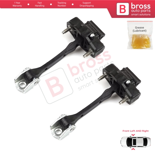 2 Pieces Front Door Hinge Stop Check Strap Limiter for Citroen C4 Cactus 2014-On 9801290780