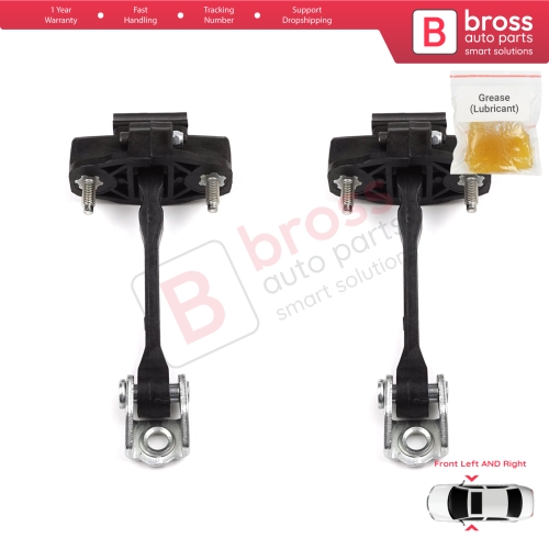2 Pieces Front Door Hinge Stop Check Strap Limiter for Citroen C4 Cactus 2014-On 9801290780