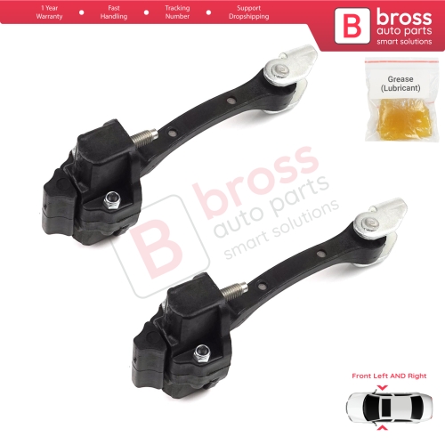 2 Pieces Front Door Hinge Stop Check Strap Limiter for Citroen C4 Cactus 2014-On 9801290780