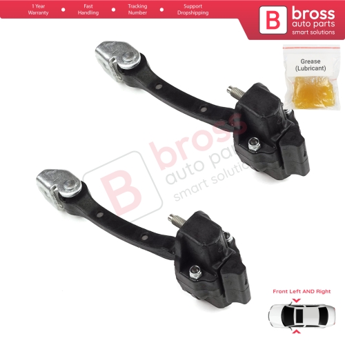 2 Pieces Front Door Hinge Stop Check Strap Limiter for Citroen C4 Cactus 2014-On 9801290780