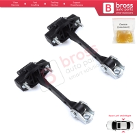 2 Pieces Rear Door Hinge Stop Check Strap Limiter for Citroen C4 Cactus 2014-On 9801290880