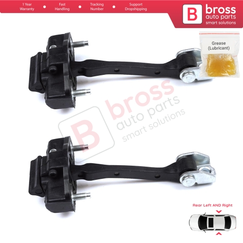 2 Pieces Rear Door Hinge Stop Check Strap Limiter for Citroen C4 Cactus 2014-On 9801290880