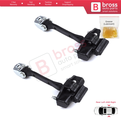 2 Pieces Rear Door Hinge Stop Check Strap Limiter for Citroen C4 Cactus 2014-On 9801290880