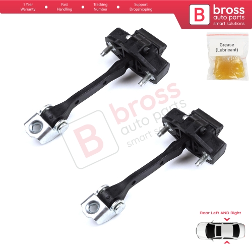 2 Pieces Rear Door Hinge Stop Check Strap Limiter for Citroen C4 Cactus 2014-On 9801290880