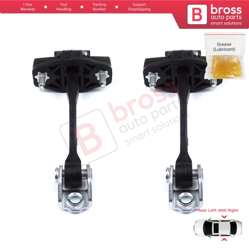 2 Pieces Rear Door Hinge Stop Check Strap Limiter for Citroen C4 Cactus 2014-On 9801290880