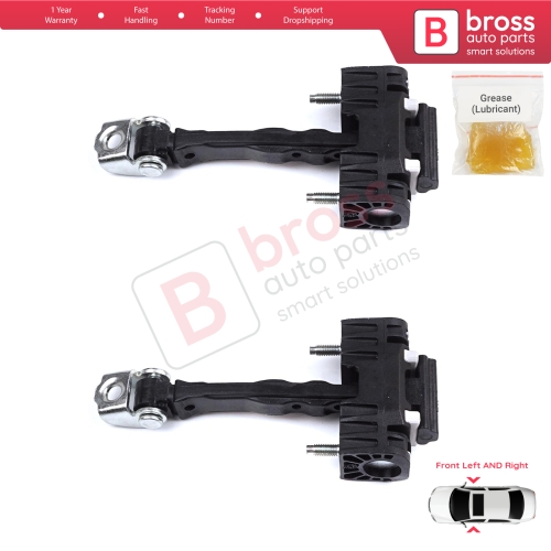 2 Pieces Front Door Hinge Stop Check Strap Limiter for Citroen Berlingo Doblo Combo Partner Rifter K9 ProAce 9819015380