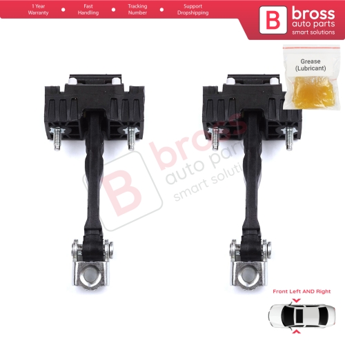 2 Pieces Front Door Hinge Stop Check Strap Limiter for Citroen Berlingo Doblo Combo Partner Rifter K9 ProAce 9819015380