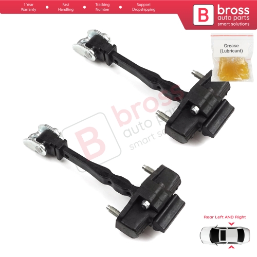 2 Pieces Rear Door Hinge Stop Check Strap Limiter for Peugeot 3008 5008 MK2 Citroen C5 Aircross A DS7 Crossback Opel Grandland MK1 9809434280