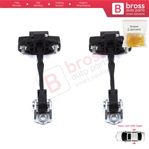 2 Pieces Rear Door Hinge Stop Check Strap Limiter for Peugeot 3008 5008 MK2 Citroen C5 Aircross A DS7 Crossback Opel Grandland MK1 9809434280
