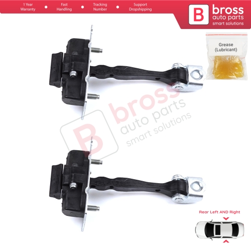 2 Pieces Rear Door Hinge Stop Check Strap Limiter for Citroen C4 Picasso SpaceTourer MK2 9676117380