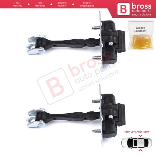 2 Pieces Rear Door Hinge Stop Check Strap Limiter for Citroen C4 Picasso SpaceTourer MK2 9676117380