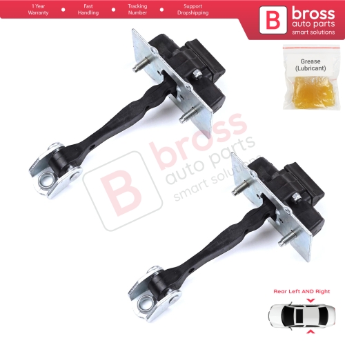 2 Pieces Rear Door Hinge Stop Check Strap Limiter for Citroen C4 Picasso SpaceTourer MK2 9676117380