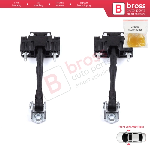 2 Pieces Front Door Hinge Stop Check Strap Limiter for Citroen Jumpy Dispatch SpaceTourer Expert Traveller Proace Vivaro Zafira Life Scudo Ulysse MK3 9808070580