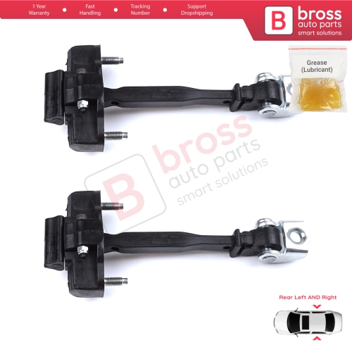 2 Pieces Rear Door Hinge Stop Check Strap Limiter for Peugeot 208 e-208 Opel Corsa F Corsa-e 2019-On 9823211180