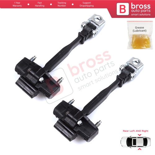 2 Pieces Rear Door Hinge Stop Check Strap Limiter for Peugeot 208 e-208 Opel Corsa F Corsa-e 2019-On 9823211180