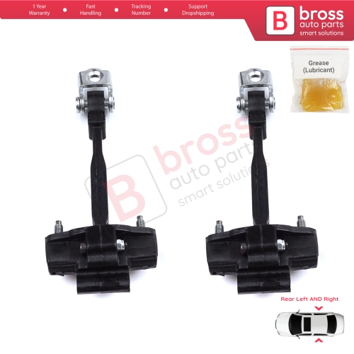2 Pieces Rear Door Hinge Stop Check Strap Limiter for Peugeot 208 e-208 Opel Corsa F Corsa-e 2019-On 9823211180