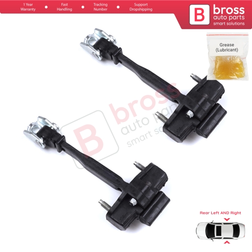 2 Pieces Rear Door Hinge Stop Check Strap Limiter for Peugeot 208 e-208 Opel Corsa F Corsa-e 2019-On 9823211180