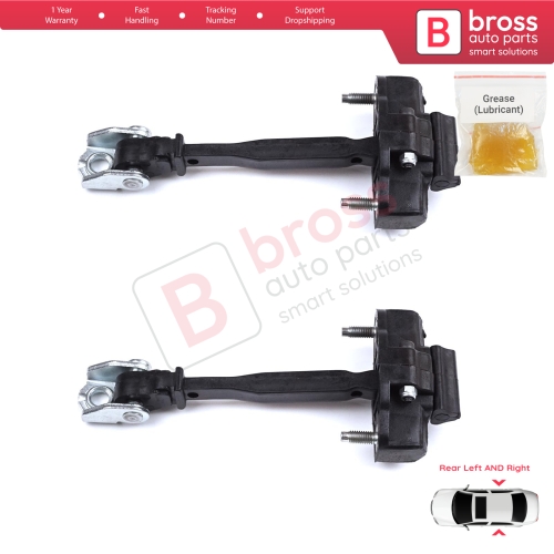 2 Pieces Rear Door Hinge Stop Check Strap Limiter for Peugeot 208 e-208 Opel Corsa F Corsa-e 2019-On 9823211180