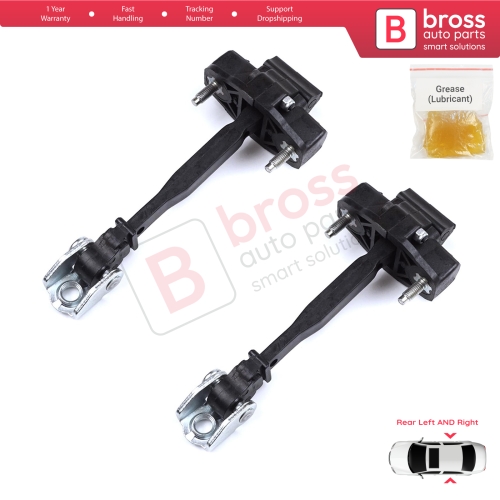 2 Pieces Rear Door Hinge Stop Check Strap Limiter for Peugeot 208 e-208 Opel Corsa F Corsa-e 2019-On 9823211180