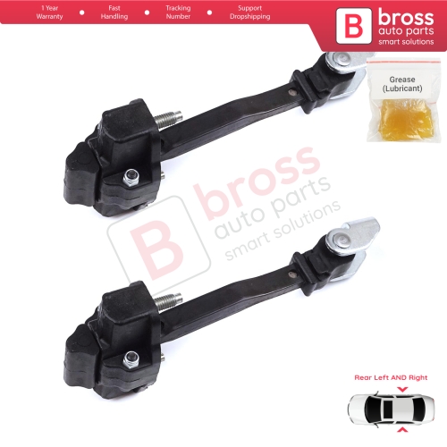 2 Pieces Rear Door Hinge Stop Check Strap Limiter for Peugeot 208 e-208 Opel Corsa F Corsa-e 2019-On 9823211180
