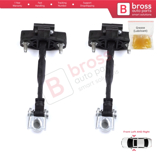 2 Pieces Front Door Hinge Stop Check Strap Limiter for Peugeot 2008 e-2008 MK2 Opel Mokka B Mokka-e 9820810880