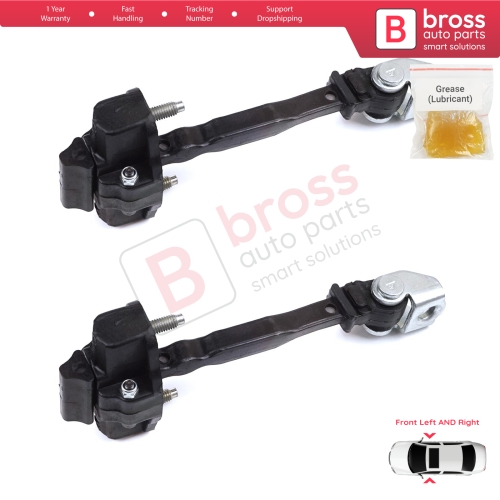 2 Pieces Front Door Hinge Stop Check Strap Limiter for Peugeot 2008 e-2008 MK2 Opel Mokka B Mokka-e 9820810880