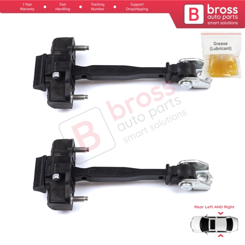 2 Pieces Rear Door Hinge Stop Check Strap Limiter for Peugeot 2008 e-2008 MK2 Opel Mokka B Mokka-e 9820816280