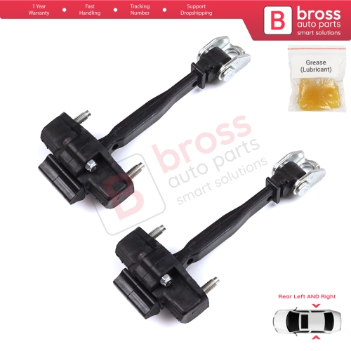 2 Pieces Rear Door Hinge Stop Check Strap Limiter for Peugeot 2008 e-2008 MK2 Opel Mokka B Mokka-e 9820816280