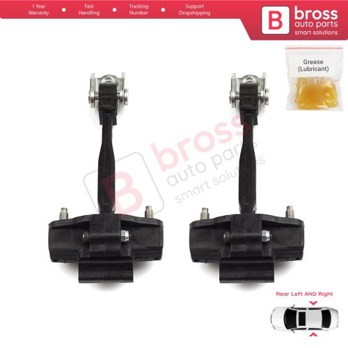 2 Pieces Rear Door Hinge Stop Check Strap Limiter for Peugeot 2008 e-2008 MK2 Opel Mokka B Mokka-e 9820816280