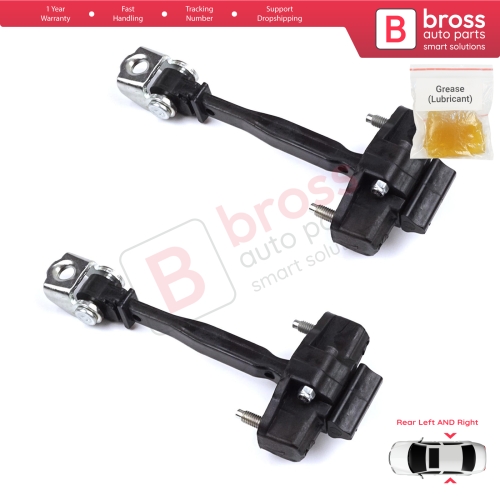 2 Pieces Rear Door Hinge Stop Check Strap Limiter for Peugeot 2008 e-2008 MK2 Opel Mokka B Mokka-e 9820816280