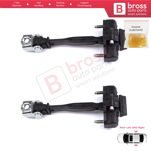 2 Pieces Rear Door Hinge Stop Check Strap Limiter for Peugeot 2008 e-2008 MK2 Opel Mokka B Mokka-e 9820816280