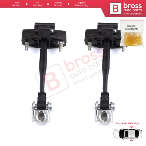 2 Pieces Rear Door Hinge Stop Check Strap Limiter for Peugeot 2008 e-2008 MK2 Opel Mokka B Mokka-e 9820816280