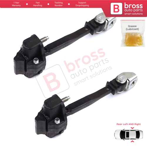 2 Pieces Rear Door Hinge Stop Check Strap Limiter for Peugeot 2008 e-2008 MK2 Opel Mokka B Mokka-e 9820816280