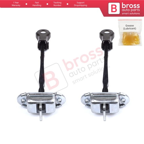2 Pieces Rear Door Hinge Stop Check Strap Limiter for Citroen C1 Peugeot 108 Toyota Aygo MK2 2014-On 5-Door B000873380   