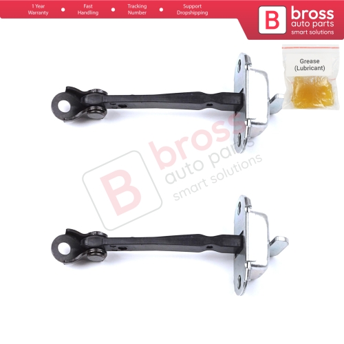 2 Pieces Rear Door Hinge Stop Check Strap Limiter for Citroen C1 Peugeot 108 Toyota Aygo MK2 2014-On 5-Door B000873380   