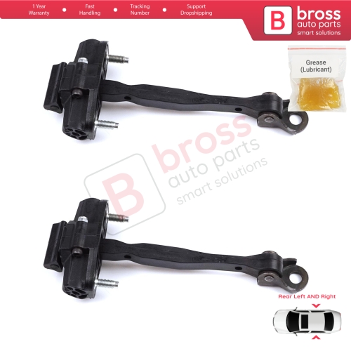 2 Pieces Rear Door Hinge Stop Check Strap Limiter for Citroen C3 Aircross MK2 A88 2017-2024 YQ00232680	
