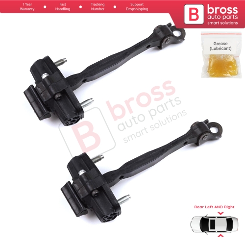 2 Pieces Rear Door Hinge Stop Check Strap Limiter for Citroen C3 Aircross MK2 A88 2017-2024 YQ00232680	