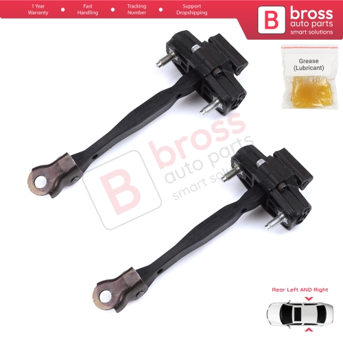 2 Pieces Rear Door Hinge Stop Check Strap Limiter for Citroen C3 Aircross MK2 A88 2017-2024 YQ00232680	