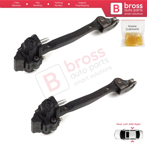 2 Pieces Rear Door Hinge Stop Check Strap Limiter for Citroen C3 Aircross MK2 A88 2017-2024 YQ00232680	