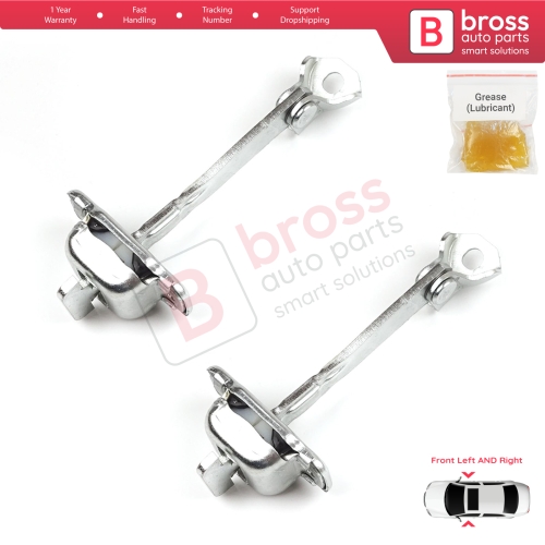 2 Pieces Front Door Hinge Stop Check Strap Limiter for Citroen C1 Peugeot 107 Toyota Aygo 2005-2014 5-Door HB B000760180