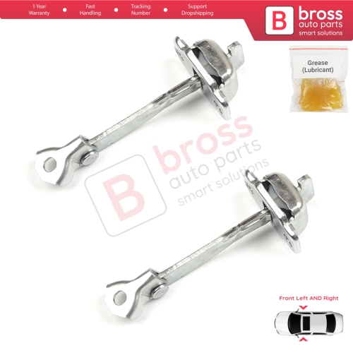 2 Pieces Front Door Hinge Stop Check Strap Limiter for Citroen C1 Peugeot 107 Toyota Aygo 2005-2014 5-Door HB B000760180