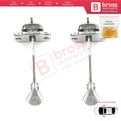 2 Pieces Front Door Hinge Stop Check Strap Limiter for Citroen C1 Peugeot 107 Toyota Aygo 2005-2014 5-Door HB B000760180