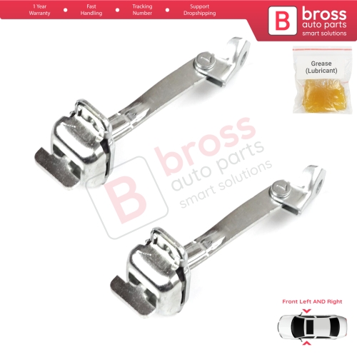 2 Pieces Front Door Hinge Stop Check Strap Limiter for Citroen C1 Peugeot 107 Toyota Aygo 2005-2014 5-Door HB B000760180