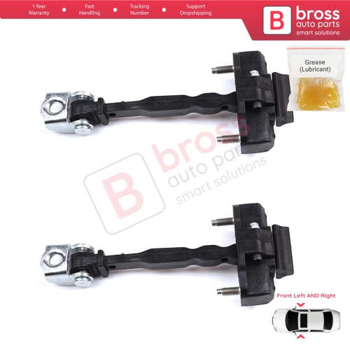 2 Pieces Front Door Hinge Stop Check Strap Limiter for Peugeot 308 MK3 408 Crossover DS4 Opel Astra L 2021-On 5-Door 9830837080