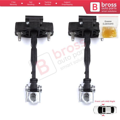 2 Pieces Front Door Hinge Stop Check Strap Limiter for Peugeot 308 MK3 408 Crossover DS4 Opel Astra L 2021-On 5-Door 9830837080