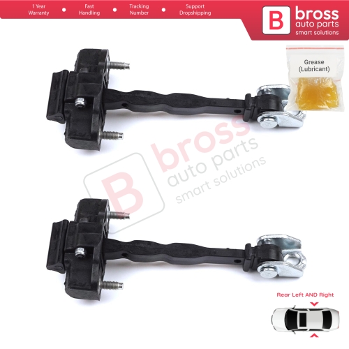 2 Pieces Rear Door Hinge Stop Check Strap Limiter for Peugeot 308 MK3 408 Crossover DS4 Opel Astra L 2021-On 5-Door 9830834180