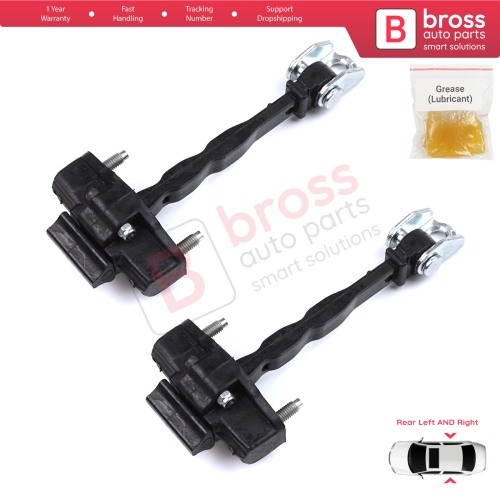 2 Pieces Rear Door Hinge Stop Check Strap Limiter for Peugeot 308 MK3 408 Crossover DS4 Opel Astra L 2021-On 5-Door 9830834180