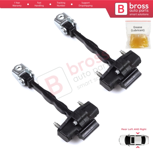 2 Pieces Rear Door Hinge Stop Check Strap Limiter for Peugeot 308 MK3 408 Crossover DS4 Opel Astra L 2021-On 5-Door 9830834180